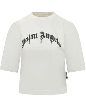 Palm Angels T-Shirts - Grey