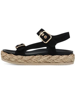 Tamaris Flat Sandals - Black