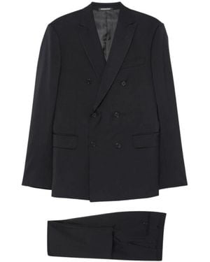 Emporio Armani Double Breasted Suits - Negro