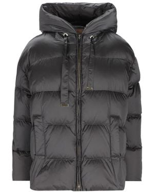 Max Mara The Cube Donsjack Met Capuchon - Grijs