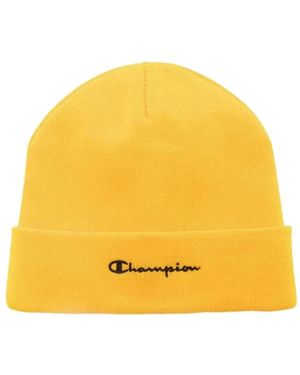 Champion Logo ricamato mostarda berretto - Giallo