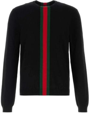 Gucci Round-Neck Knitwear - Negro