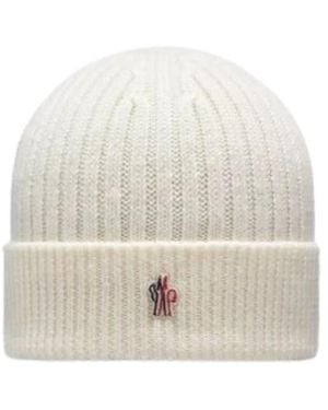 Moncler Accessoires ,Warme Gebreide Beanie Muts - Wit