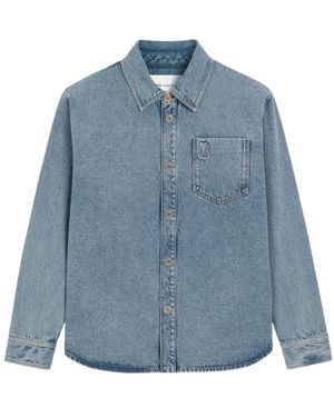 Ami Paris Denim Overhemd - Blauw