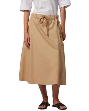 Paul Smith Lange A-Lijn Rok - Naturel