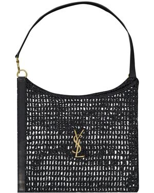 Saint Laurent Tassen ,Zwart ,Leer Raphia Oxalis Tas Herfst-Winter 2025