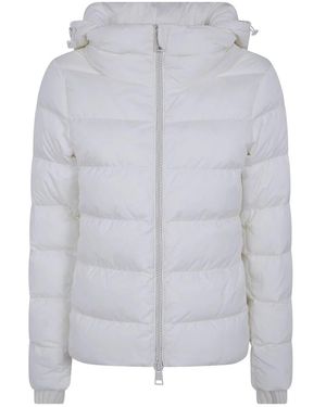 Herno Jassen ,Wit ,Wol A-Shape Chamonix Jas - Grijs