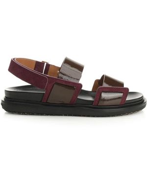 Marni Platte Sandaal - Bruin