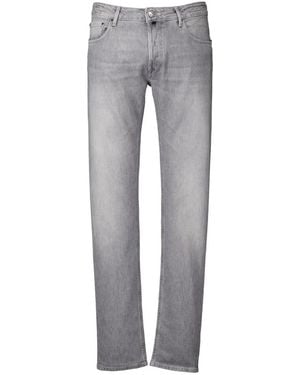 Hand Picked Straight Jeans - Gris
