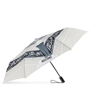 Moschino Opvouwbare Paraplu - Blauw