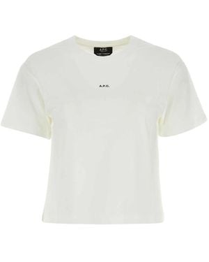 A.P.C. T-Shirts - White