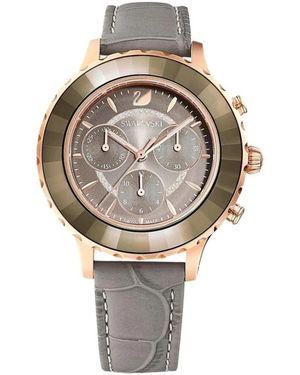 Swarovski Accessoires ,Roze ,Leer Octea Lux Chrono - Metallic