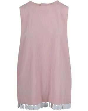Plan C Sleeveless Tops - Morado