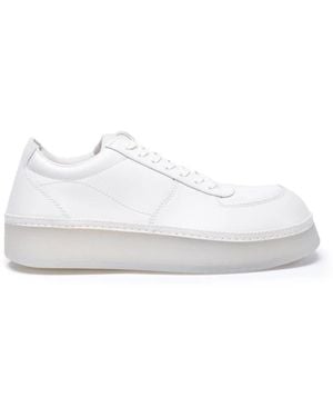 Emporio Armani Lässige Sneakers Runde Zehenkappe - Weiß