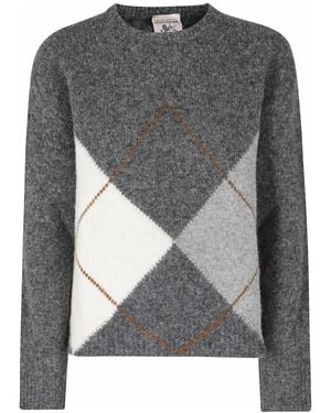 Semicouture Round-Neck Knitwear - Gris