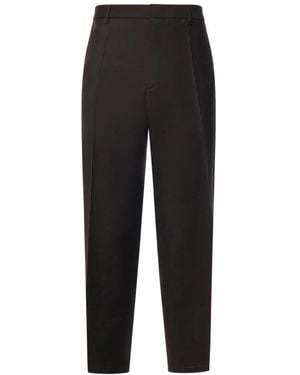 Jil Sander Broeken ,Bruin ,Straight Broeken - Zwart