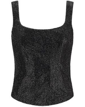 GIUSEPPE DI MORABITO Stijlvolle Bustier Top Voor Vrouwen - Zwart