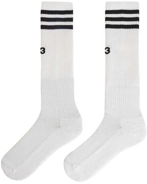 adidas Ondergoed ,Wit ,Katoen Stripes High Socks