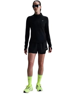 Nike Swift Dri-Fit Uv 1/4-Zip Laufshirt - Schwarz