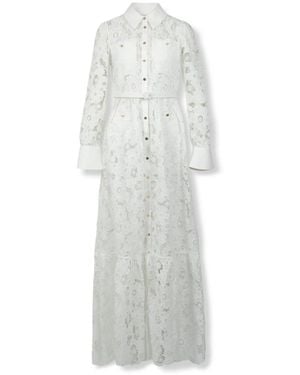 Self-Portrait Shirt Dresses - Bianco