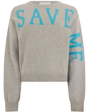 Alberta Ferretti Cashmere Knitwear - Grigio