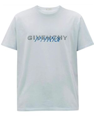 Givenchy Logo Bedrucktes T-Shirt - Blau