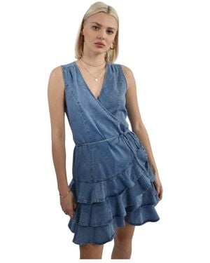Molly Bracken Kleedjes ,Blauw ,Katoen Short Kleedjes