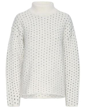 Ichi Ihkamara Ls19 Rollkragenpullover - Weiß
