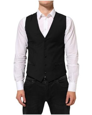 Dolce & Gabbana Suit Vests - Black