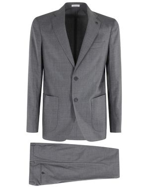 BRERAS Milano Kostuums ,Grijs ,Wol Cremona Single-Breasted Suit
