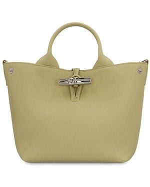 Longchamp Le Roseau Henkeltasche - Grün
