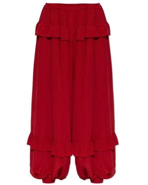 Chloé Wide Trousers - Rojo