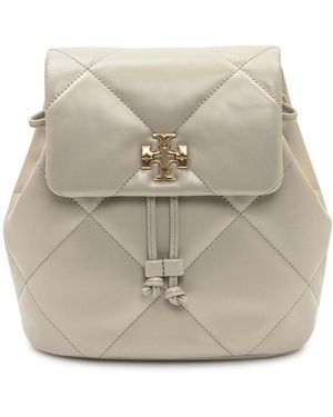 Tory Burch Mini Kira Diamond Quilt Rucksack - Natur