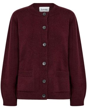 Levete Room Lr-Perle 9 Cardigan - Paars