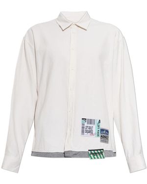DSquared² Katoenen Shirt Met Logopatch - Wit