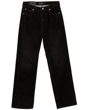 7 For All Mankind Straight Jeans - Negro