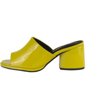 L37 Heeled Mules - Amarillo