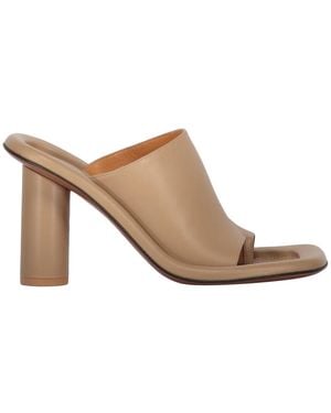 Ambush Heeled Mules - White