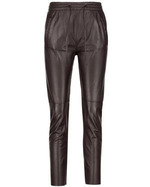 Dondup Leren Broek - Grijs