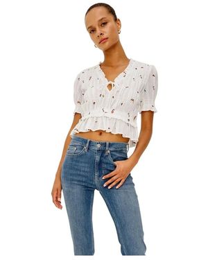 Rails Overhemden ,Veelkleurig ,Katoen Fontaine Blouse - Blauw