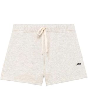 Autry Geborduurde Logo Shorts - Wit