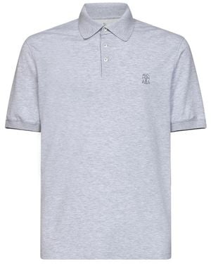 Brunello Cucinelli Polo Shirts - Blue