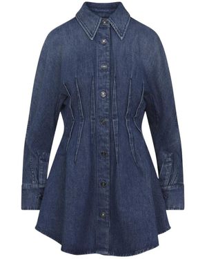 Givenchy Cotton Mini Dress - Blauw