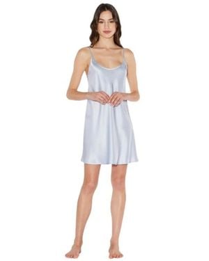 La Perla Seiden-Kurzkleid - Blau
