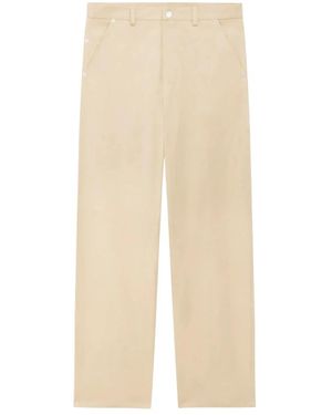 Drole de Monsieur Straight Trousers - Natural