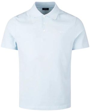 A.P.C. Tops ,Blauw ,Katoen Standard Polo Shirt