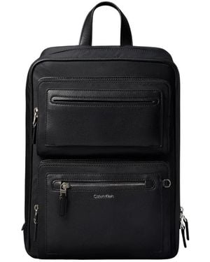 Calvin Klein Square Laptop Trolley Backpack - Schwarz