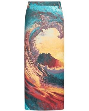 Roberto Cavalli Midi Skirts - Blue