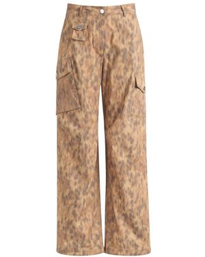 Ganni Straight Trousers - Natural