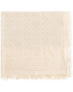 Tory Burch Accessoires ,Wit Scarfs - Naturel